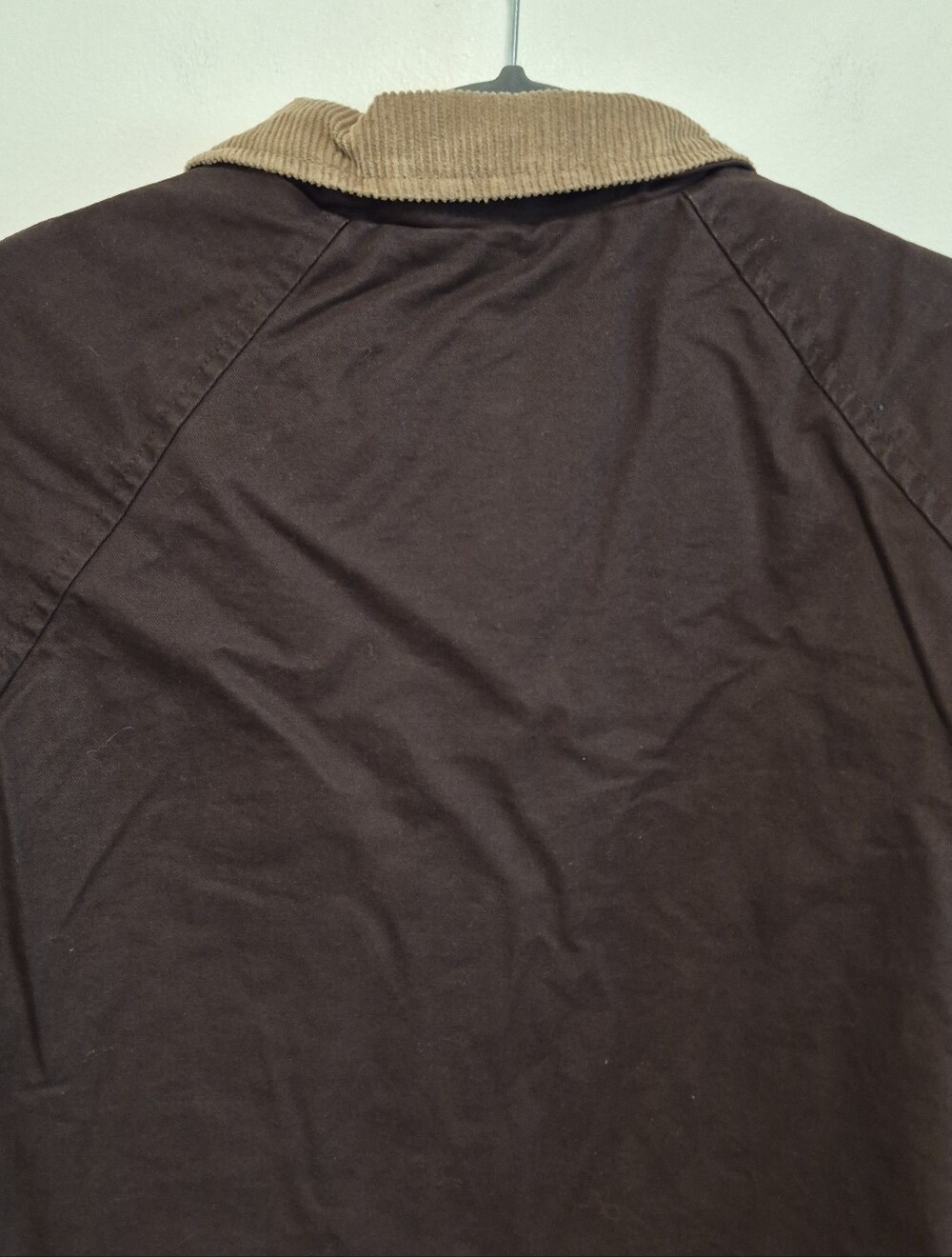 Hunter Barn Jacket Brown Canvas Corduroy Collar Boxy Oversized Sz L $149 NWT - Picture 8 of 16
